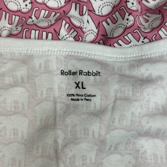 Roller Rabbit Pink Hathi Elephant Pajama Top [1057] - Picture 8 of 9